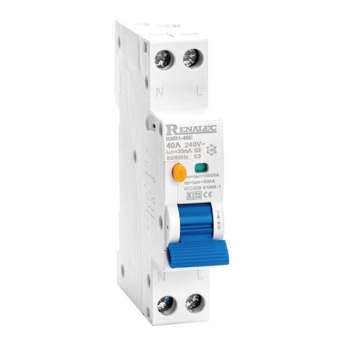 スプリング式アクチュエータ付遮断器 - RNR1-40E-RCCB - WENZHOU RENA ELECTRIC CO.,LTD - 残余電流 / 低電圧 / モジュラー