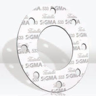 PTFEガスケットシート - Sigma 533 - Flexitallic - フランジ取り付け / 化学用途用