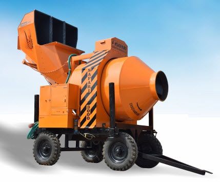 電動式コンクリートミキサー - SAFARI series - Safari Construction Equipments Private Limited - 移動型 / 逆回転式 / 自動