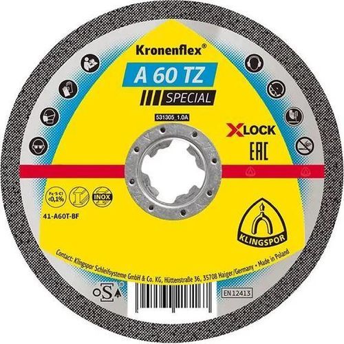金属切断ディスク - A60TZ X-Lock - KLINGSPOR - 鉄版用 / 非鉄金属用 / ステンレススチール用
