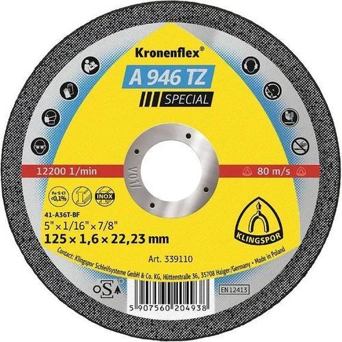 金属切断ディスク - A946TZ - KLINGSPOR - 薄型