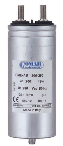 フィルムコンデンサ - CME-AS series - COMAR CONDENSATORI - 円筒 / 電源 / 電子機器用