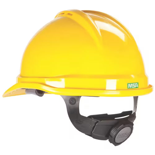 工事用ヘルメット - V-Gard® 500  - Mine Safety Appliances Company - ABS / 黄色