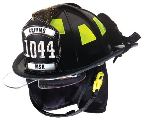 EN16473ヘルメット - Cairns® 1044  - Mine Safety Appliances Company - 黒 / 安全ゴーグル付き