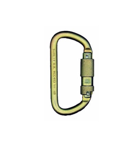 ロック式カラビナ - Mine Safety Appliances Company - 金属製 / 非対称