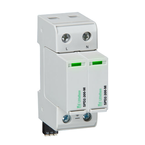 タイプ2避雷器 - SPD2 2P+0 series - Littelfuse/リテルヒューズ - タイプ1 / クラス II / 2極