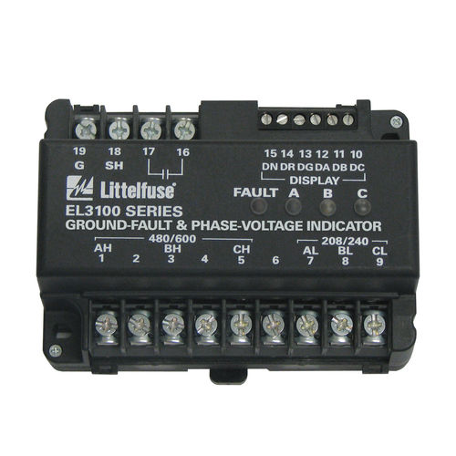 地絡表示器 - EL3100-00  - Littelfuse/リテルヒューズ - 電圧 / LED / DINレール