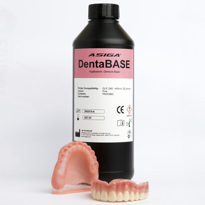 ポリマー3Dプリンタ用樹脂 - DentaBASE - ASIGA - ピンク / 歯科用
