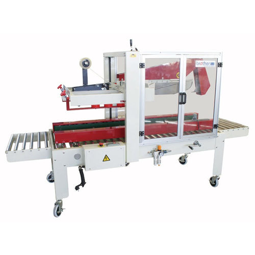 ダブルフラップ箱とじ機 - FX-AT5050  - ZHEJIANG BROTHER PACKING MACHINERY CO.,LTD - 接着テープ / 自動