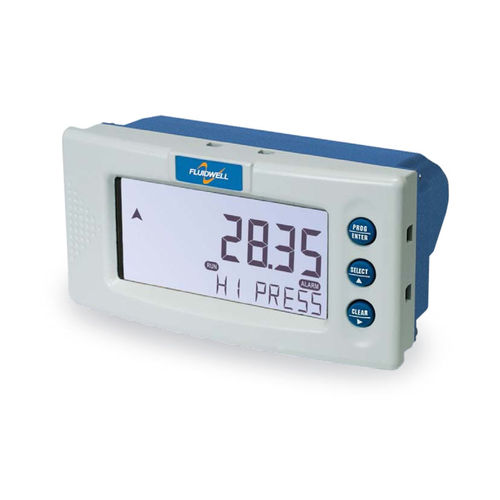 圧力指示調節計 - D053 - Fluidwell bv - LCD / パネル取り付け / アラーム付き