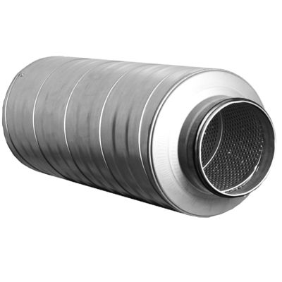 換気扇用消音器 - SIL / SIL-GL - ALNOR Ventilation Systems - 円形ダクト用 / アルミニウム / ステンレス製
