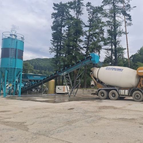 移動式コンクリート混合プラント - Mobicom 30 - CONSTMACH Concrete Plants & Crushers - コンパクト / 自動 / 横型