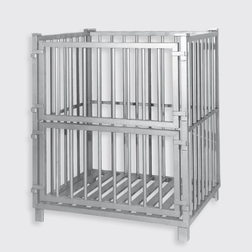 ステンレススチール製パレットボックス - 100.45, 100.46 series - Eberhardt GmbH - 輸送用 / 貯蔵用 / 食品用