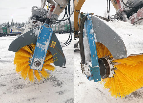 掘削機用スイーパー - Ferrovius - Snowek Trombia - The future of road sweepingwww.snowek.fi - 油圧モーター / 屋外用 / 埃