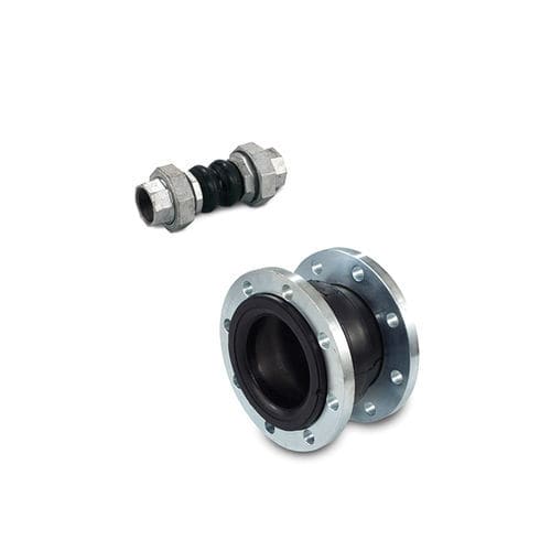 ゴム製伸縮管継手 - k10b-2100-2110-2116 - ACMO S.p.A. - スチール製 / 円形 / フランジ取り付け