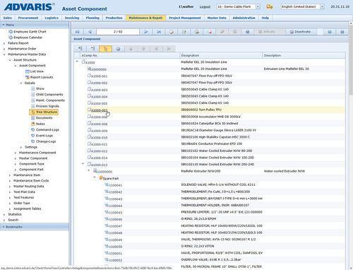 CMMS（維持管理システム）ソフトウェア - MRO - ADVARIS Informationssysteme GmbH - 資産管理用 / 資源管理 / 分析