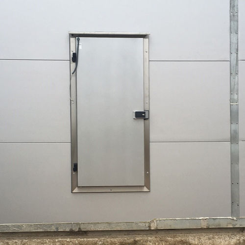 冷蔵室用ドア - Door System A/S - ヒンジ付き / ステンレススチール製 / 溶融亜鉛メッキ鋼製