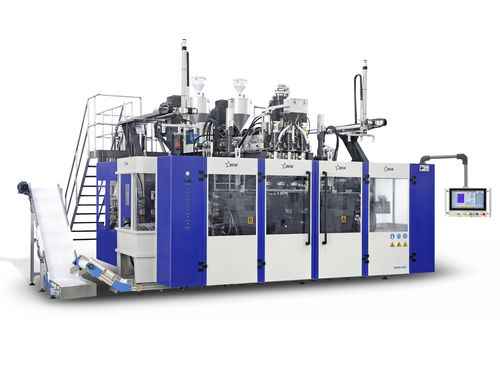 ボトル用ブロー成型機 - B20D-900 - Suzhou Bestar Blow Molding Machinery Co.,Ltd. - 押出し / ハンドル付コンテナー / ツインステーション