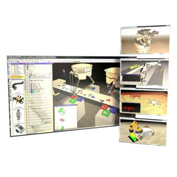 シミュレーション用ソフトウェア - V-REP - Hibot - ロボット応用 / 3D / Windows