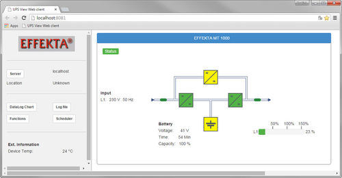 管理ソフトウェア - Powershut Plus - Effekta Regeltechnik - 無停電電源装置用 / Windows / Linux