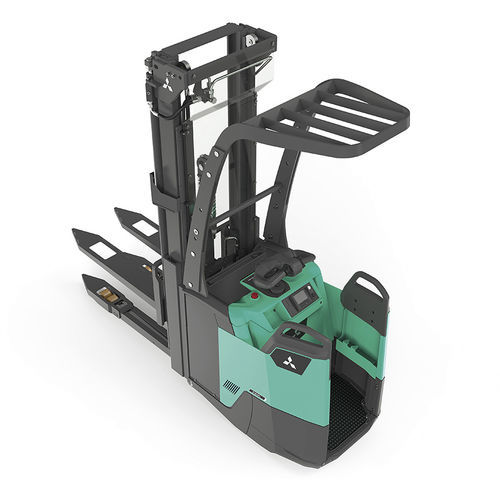 電動式スタッカートラック - AXiA EM SBV/SBF12-16N3(I)(S)(R)(S) - Mitsubishi Forklift Trucks - ライダープラットフォーム付 / スタンドオン / 24V