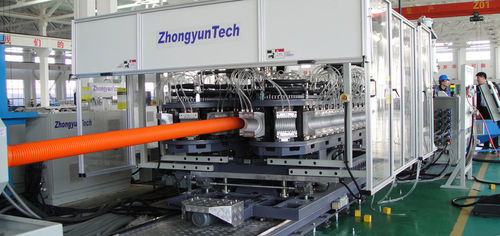 水冷却機能付押出しライン - ZC series  - Zhongyun Group - コルゲート管 / ポリ塩化ビニル用 / 排水管用