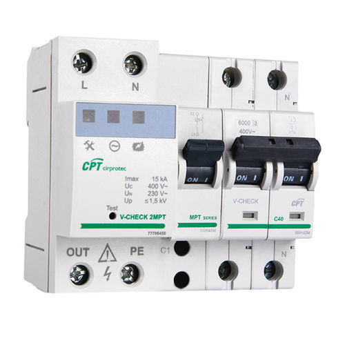タイプ2避雷器 - V-CHECK 2MPT-63 - Cirprotec - クラス II / 通信用途 / 過電圧対策