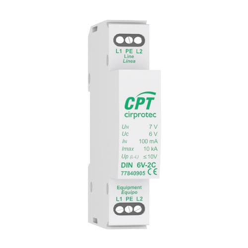 通信用途避雷器 - DIN 6V-2C - Cirprotec - 太陽光発電設置用 / 一体型 / 1 ペア