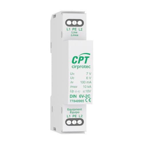 通信用途避雷器 - DIN 24V-2C - Cirprotec - 太陽光発電設置用 / 一体型 / 1 ペア