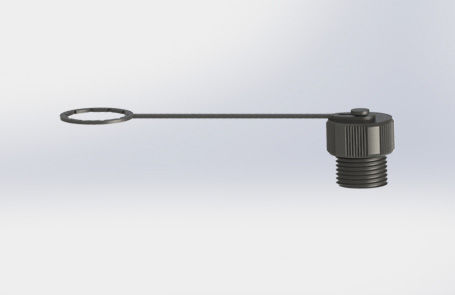 電気コネクタ用キャップ - 001-M12-001 - Suzhou Exceedconn Technology Co.,Ltd. - ねじ式 / 円形 / 熱可塑性樹脂製
