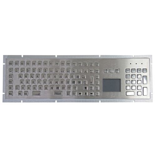 パネル設置用キーボード - TASTATUR-102TPAD - WES Systeme Electronic GmbH - メカニカルキー / 102 キー / タッチパッド付き