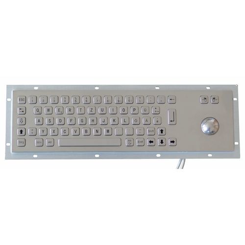 パネル設置用キーボード - TASTATUR-66OS - WES Systeme Electronic GmbH - メカニカルキー / 66キー / トラックボール付き