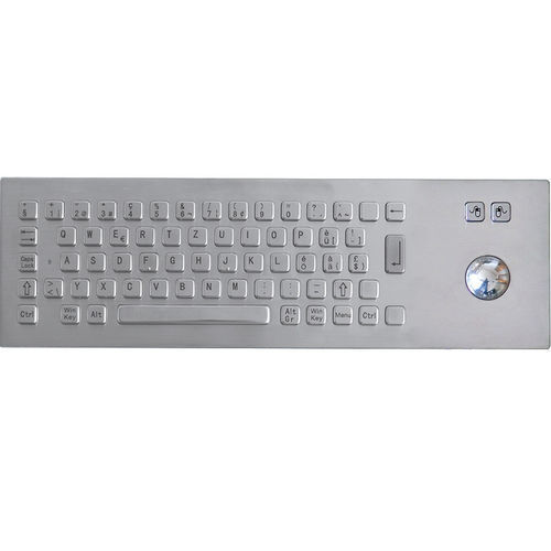 パネル設置用キーボード - TASTATUR-75TS-CH - WES Systeme Electronic GmbH - メカニカルキー / 65 キー / トラックボール付き