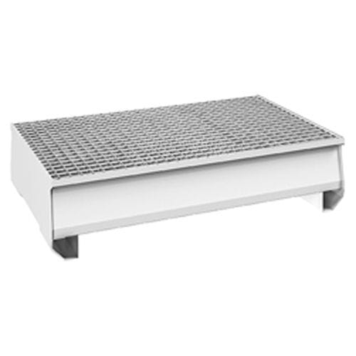 ドラム缶2本用液体垂れ落ち防止パレット - 39902 - RAASM SpA - スチール / 剛性 / 亜鉛メッキ グリッド付