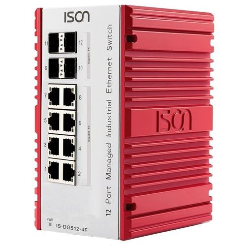管理型イーサネットスイッチ - IS-DG512  - ISON Technology Co., Ltd. - 12 ポート / ギガビットイーサネット / レベル 2
