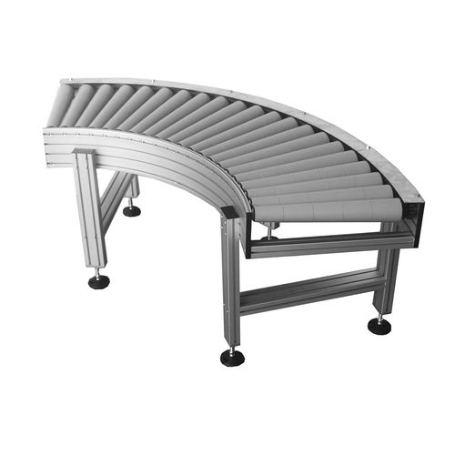 ローラーコンベヤー - Alutec Group srl - 横型 / カーブ状 / ハンドリング用