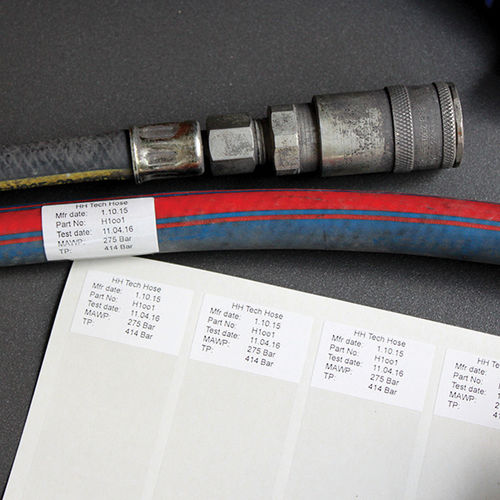 個人認識ラベル - Hose Identification Labels - CILS International - 熱転写 / 印刷可能 / 機能的