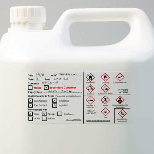 印刷可能ラベル - Hazard Warning Labels - CILS International - 粘着式 / 研究所用