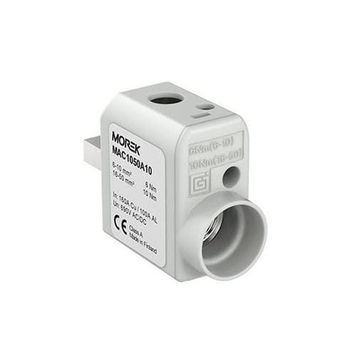 電源コネクター - MAC1050A10 - MOREK - 長方形 / スクリュー / 単極