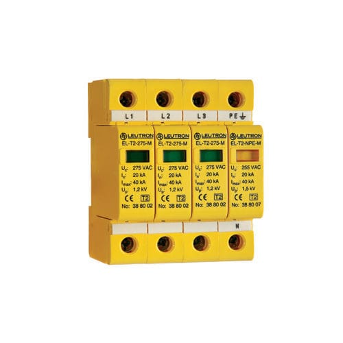 タイプ2避雷器 - EL-T2/3+1-275 - Leutron GmbH - 電源用 / 三相 / 多極