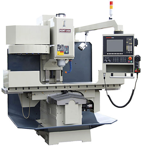 3軸フライス盤 - TW-50MCO - Kent Industrial - 縦型 / 固定型ベッド / ロータリーテーブル