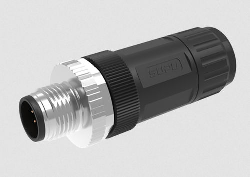 電源コネクター - M12A08Z-MAASTUB - Ningbo SUPU Electronics Co., Ltd. - スクリュー / ケーブル / 組み立てライン用