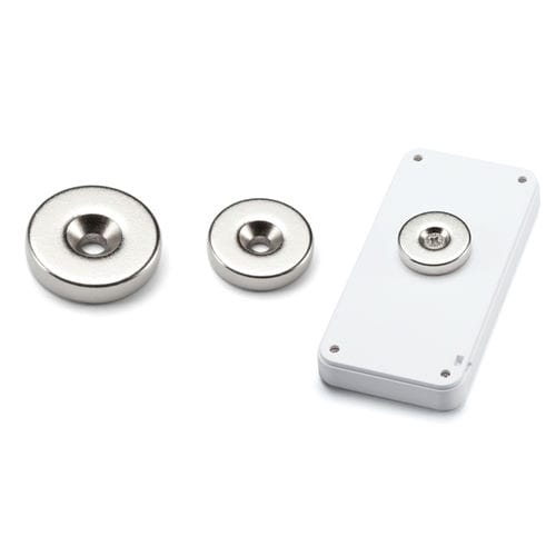 ネオジム製マグネット - NMG series - TAKACHI Electronics Enclosure Co., Ltd. - 円筒 / ニッケル / ドリル付