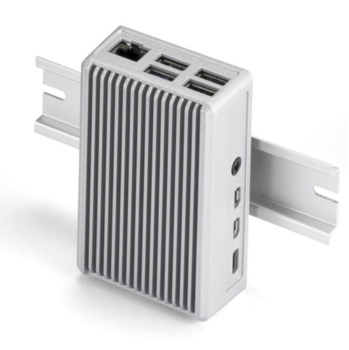 Raspberry Piエンクロージャ - RPHD series - TAKACHI Electronics Enclosure Co., Ltd. - DINレール用 / 長方形 / アルミニウム