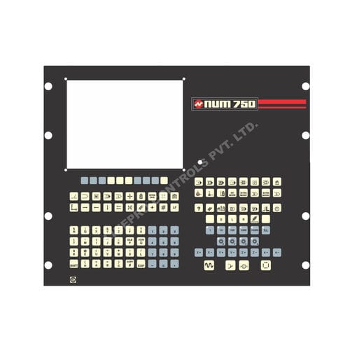 パネル設置用キーボード - NUM 750 - LINEPRO CONTROLS PVT.LTD - 静電容量式 / メンブレン / 産業用