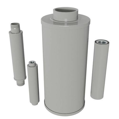 送風機用消音器 - SLCR series - SOLBERG Filtration - 換気扇用 / ダクト用 / 管状