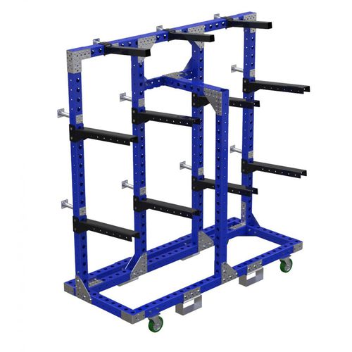 ハンドリング用台車 - Q-100-0942  - FlexQube - 金属製 / 門型 / 多目的