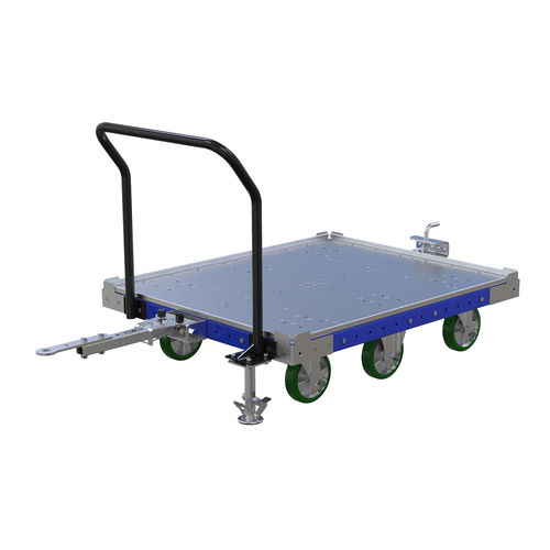 輸送用台車 - Q-100-0964  - FlexQube - 金属製 / 低い / トレイホルダー用