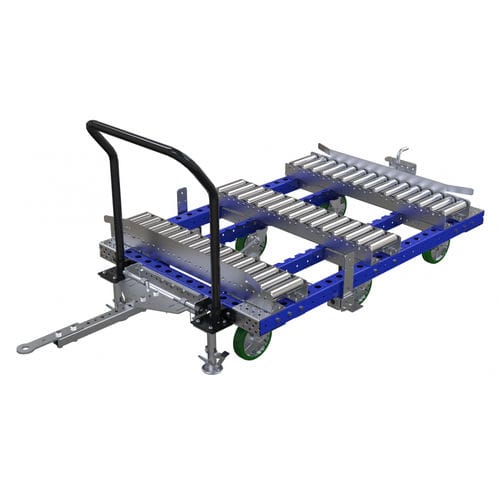 ハンドリング用台車 - Q-100-0839  - FlexQube - 金属製 / 6輪 / フリーローラー付き