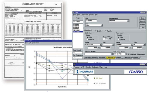 エンジニアリングソフトウェア - SCA850 - Indumart - 校正 / データベース / Windows